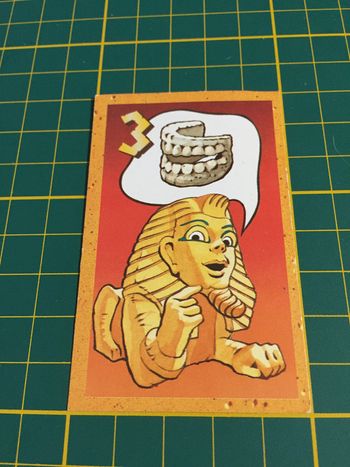 Carte trésor Dentier 3 pièce détachée jeu de société Ramsès II Ravensburger #A65