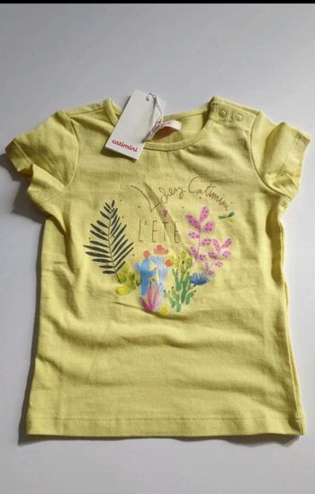 T shirt catimini 12 mois neuf