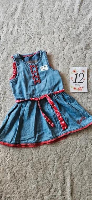 Robe jean souple 12 mois
