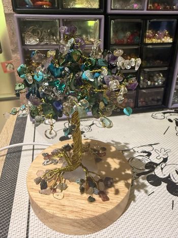 Arbre de vie en pierre naturelle veilleuse