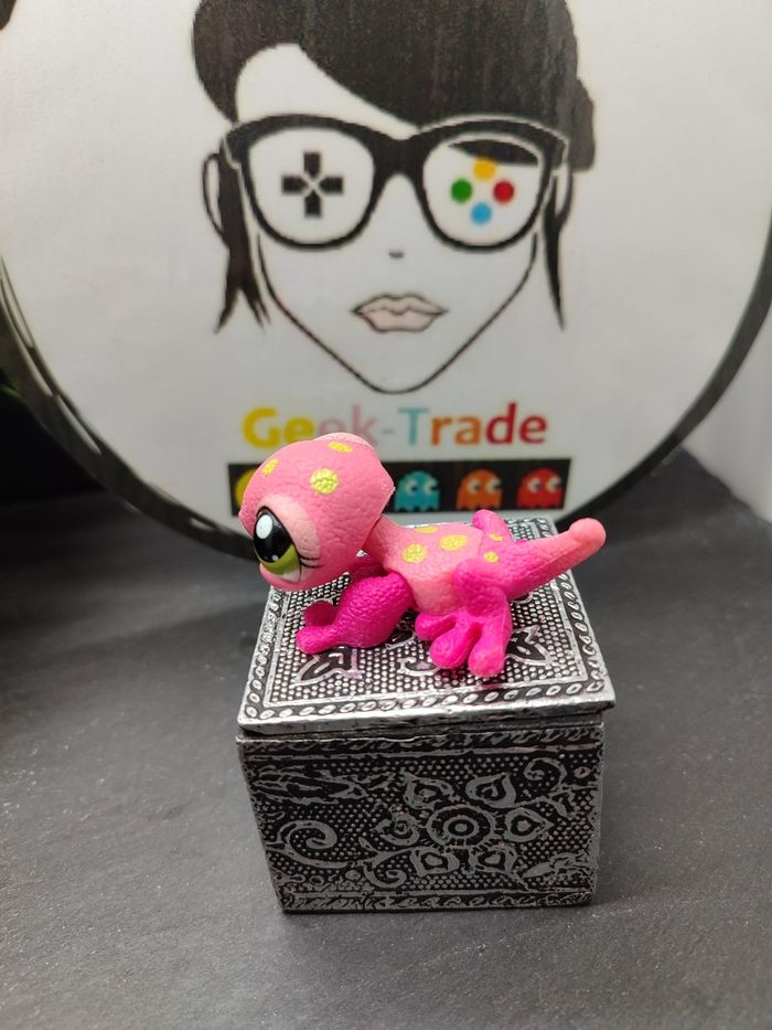 Lps001037 My Littlest Petshop Lps Pet Shop Authentic Gecko Lizard Lézard 1455 - photo numéro 2