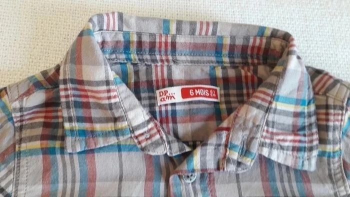 chemise à carreaux 6 mois Du pareil au même - photo numéro 4