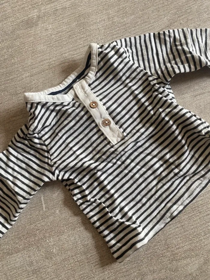 T-shirt à manches longues bébé - 3 mois - photo numéro 2