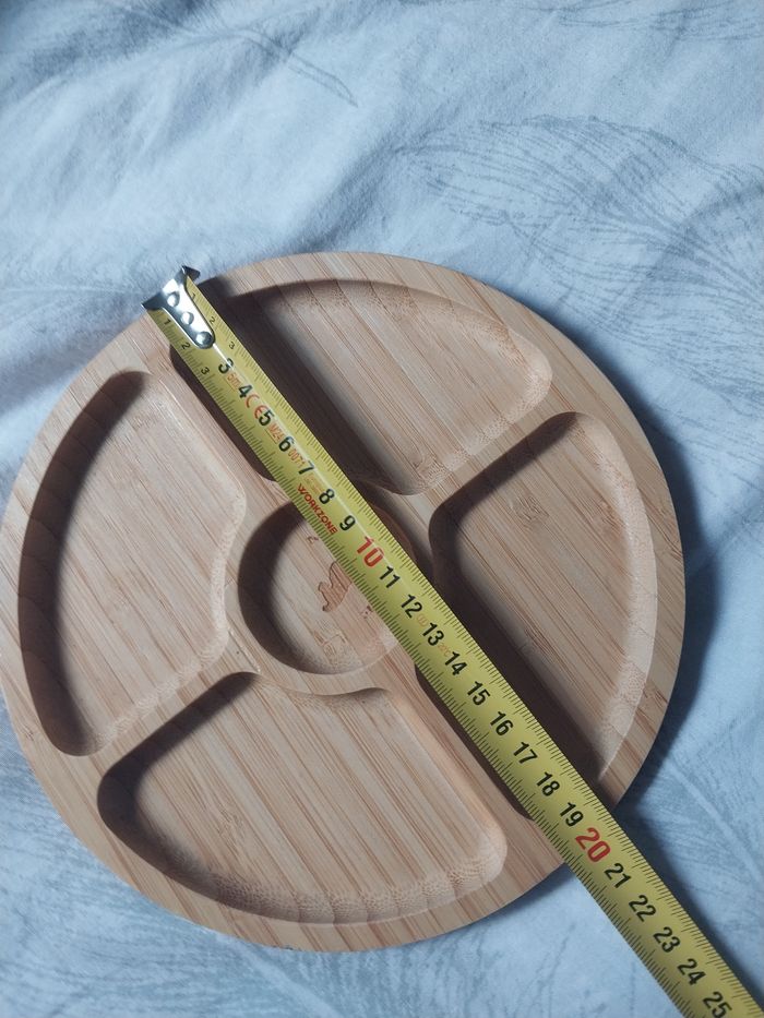 Plateau apéro en bambou gravé "Martinique" – 20 cm - photo numéro 4