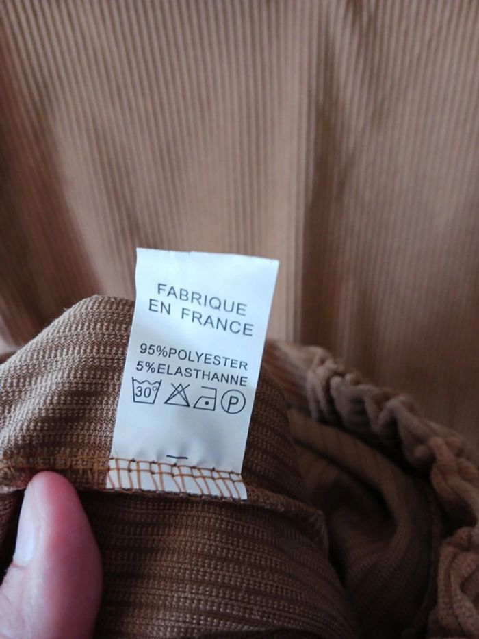 Ensemble camel velours côtelé Taille M38 - photo numéro 5