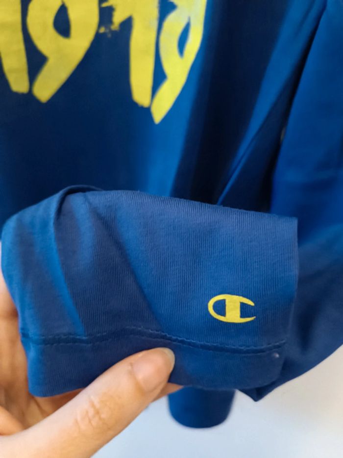 T-shirt CHampioN bleu - taille S/M - neuf - photo numéro 3
