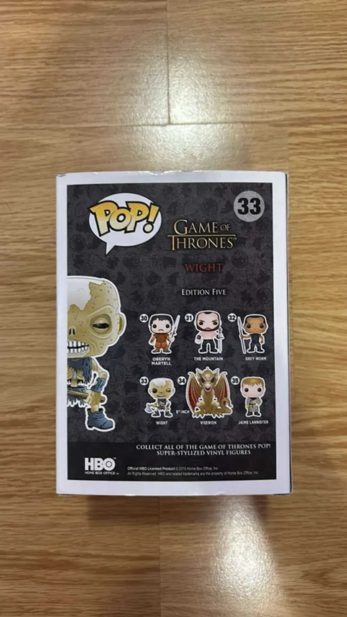 Funko Pop 33 Game of Thrones Wight - photo numéro 3