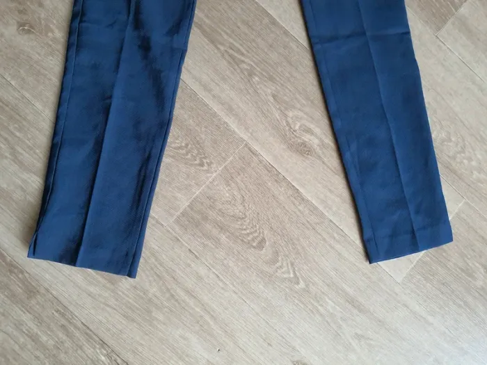 Pontalon droit taille s couleur bleu marine - photo numéro 6