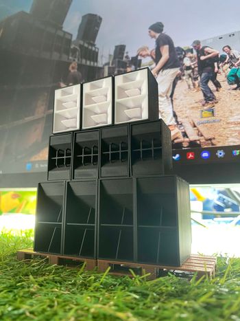 🔊 Mini mur de son maquette de free party festival 🔊