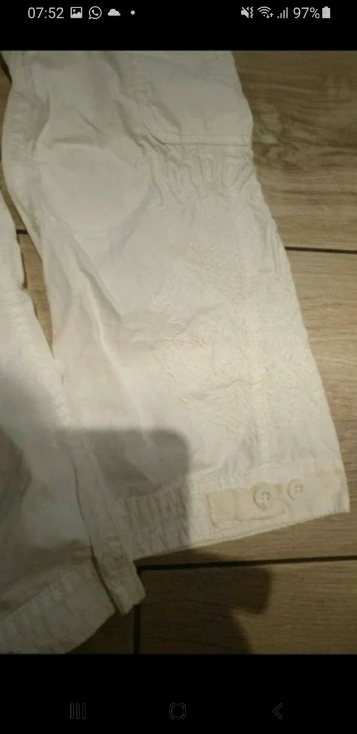 Pantalon blanc fille kaporal 6 ans neuf étiquette - photo numéro 4