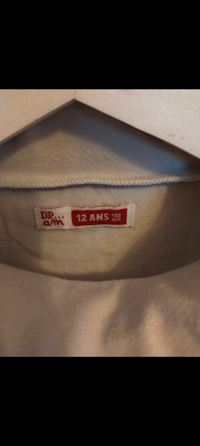 T-shirt col roulé 12 ans - photo numéro 2