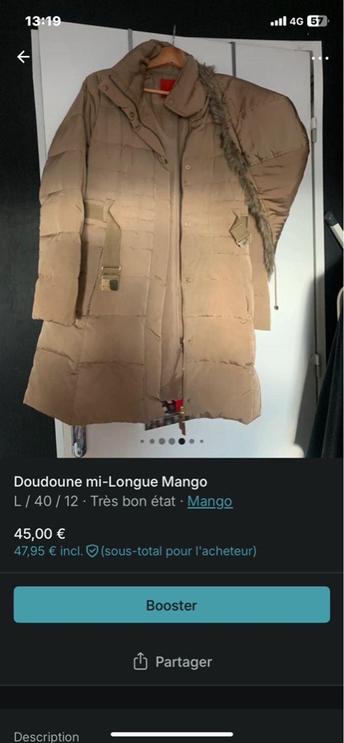 Doudoune mango - photo numéro 2