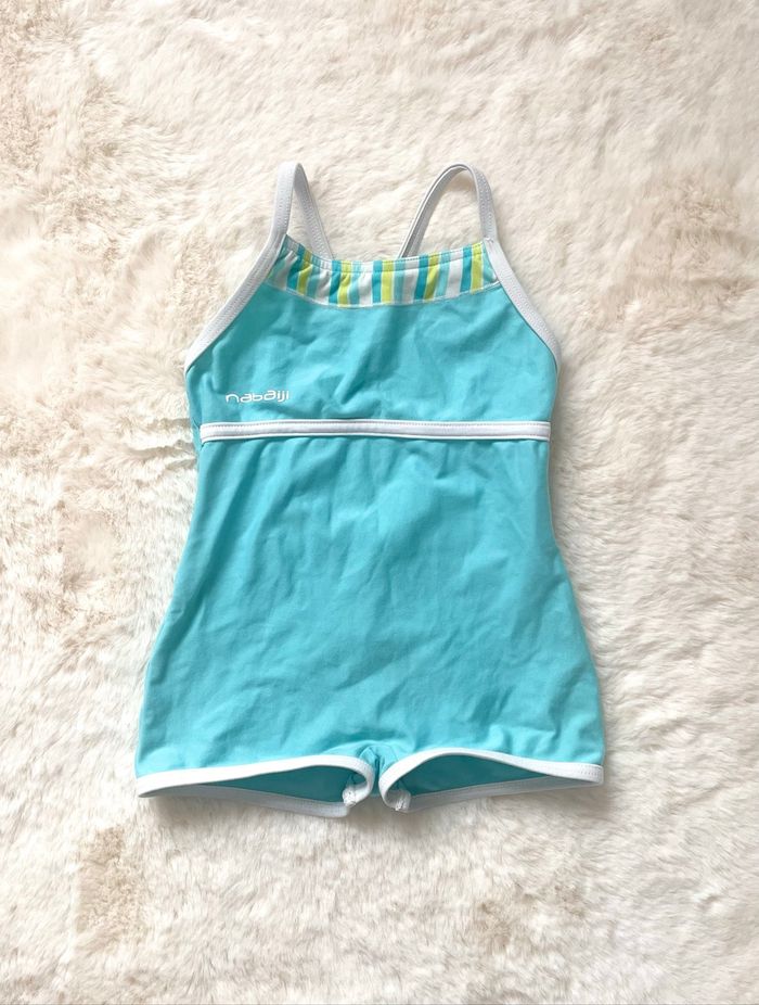 Maillot de bain bleu turquoise 4 ans