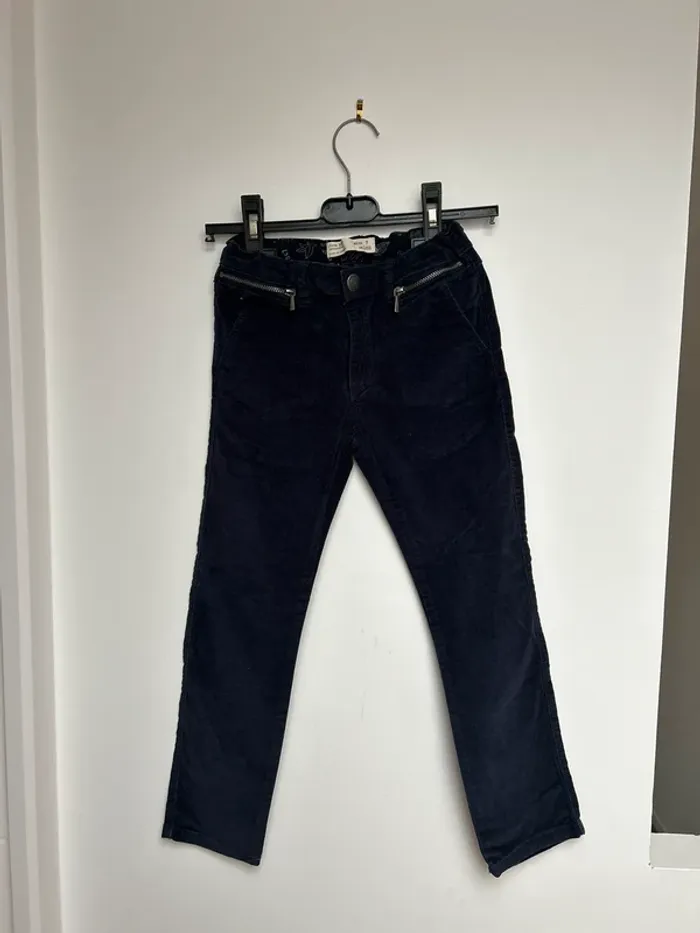 Zara fille 7 ans pantalon velours