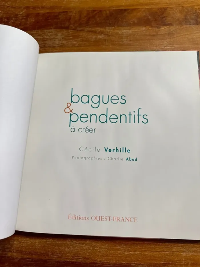 Livre, bague et pendentif à créer - photo numéro 5
