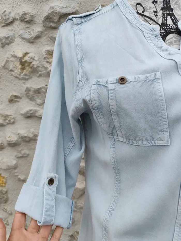 Chemise femme façon jeans Zamba taille 42 - photo numéro 4