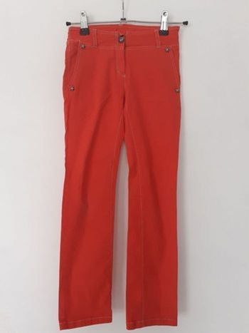 Pantalon fille 8 ans rouge réglable Jean Paul Gaultier