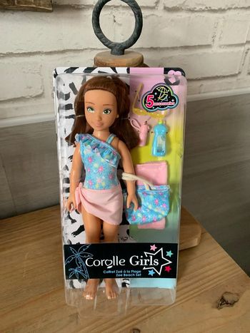 Poupée corolle zoe à la plage neuve