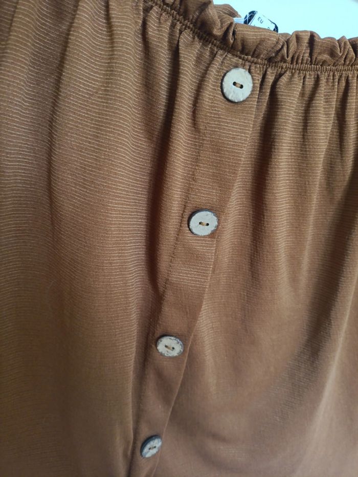 Top boutonné rouille – Jennyfer – Taille S vintage old school - photo numéro 2