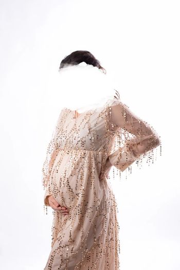 Robe champagne à sequins