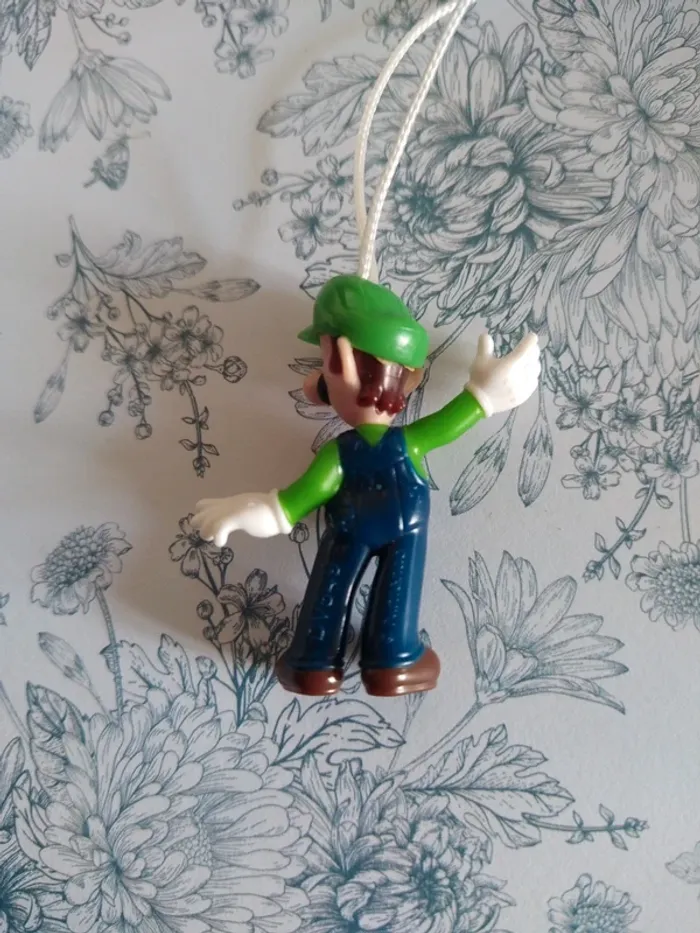 Super Mario Bros Luigi figurine strap - photo numéro 2