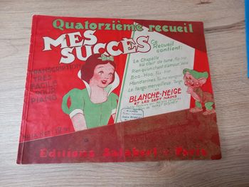 Partition de Musique Vintage Blanche Neige et les Sept Nains