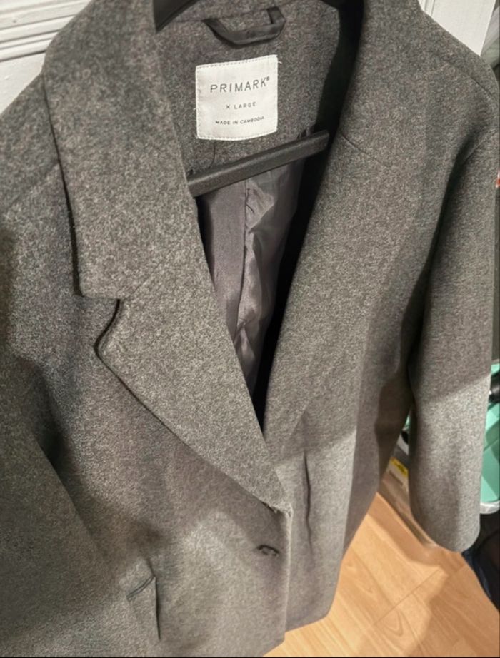 Manteau long gris
