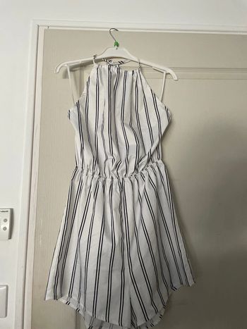 Combi short rayé