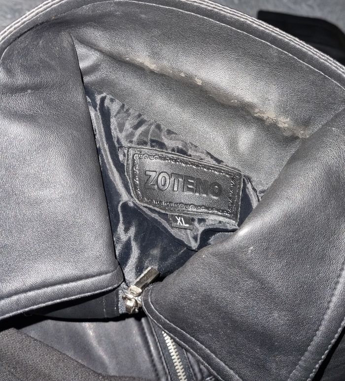 Veste noir imitation cuir taille XL - photo numéro 8