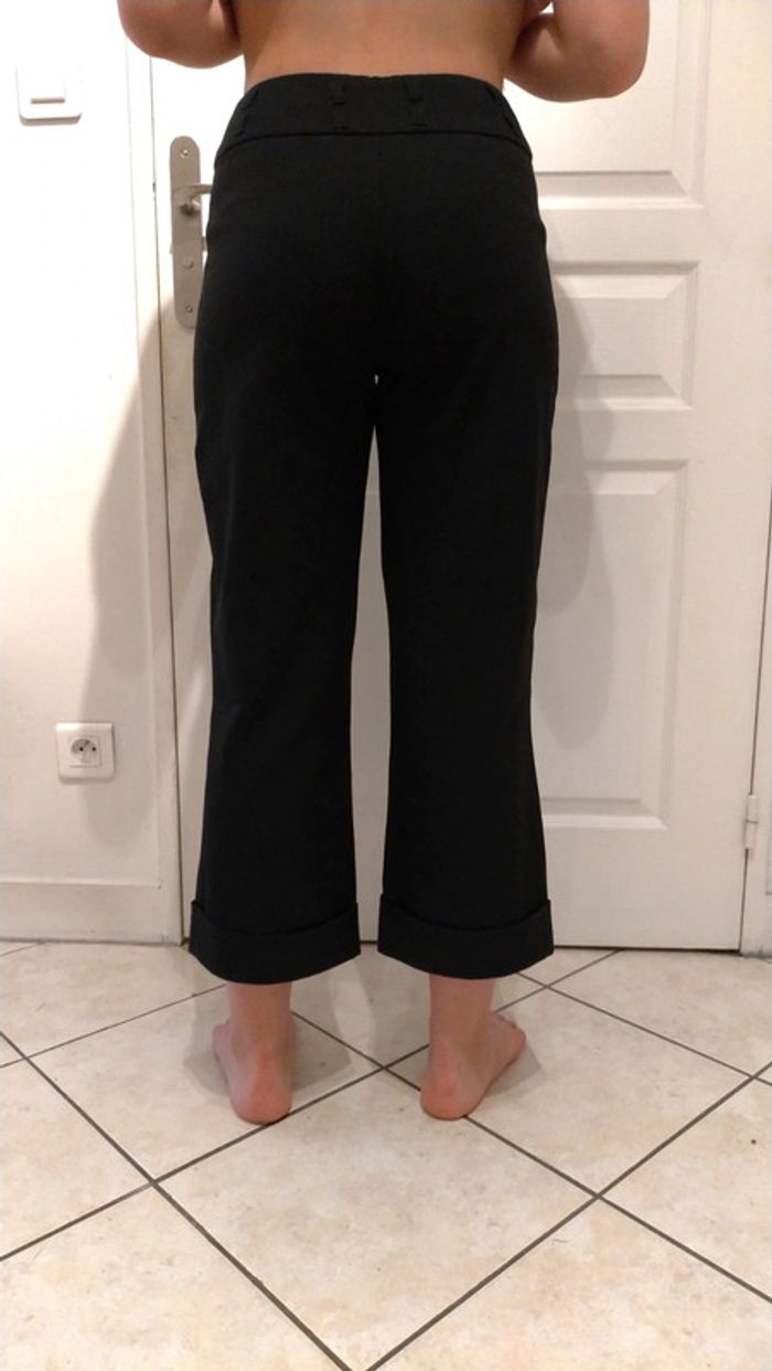 Pantalon noir taille haute 7/8 - photo numéro 4