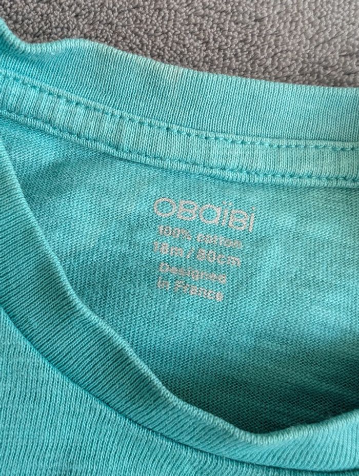 T-shirt manches courtes - Obaibi - 18 mois - photo numéro 2
