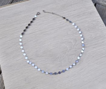 Collier tour de cou metal argenté femmes et filles