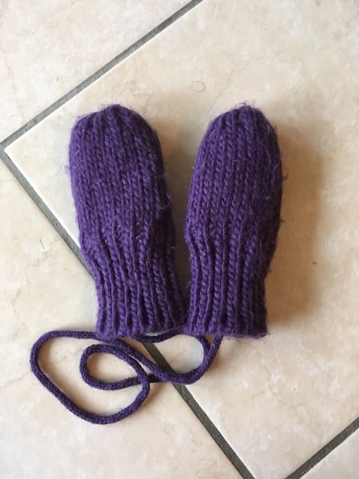 Moufles laine 3/6 mois - photo numéro 5