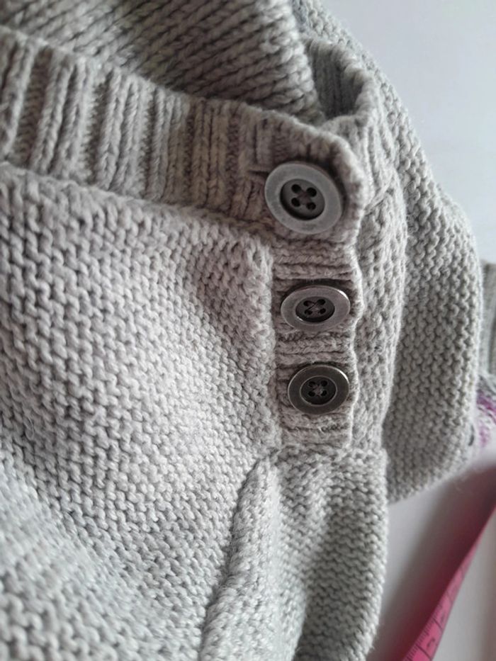 Petit pull columbia rayé à boutons - photo numéro 4