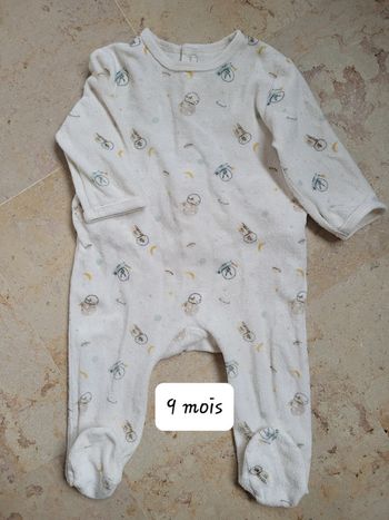 Pyjama velours (9 mois)