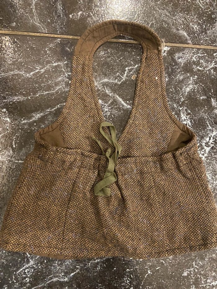 Ensemble jupe et gilet de costume en laine - photo numéro 5