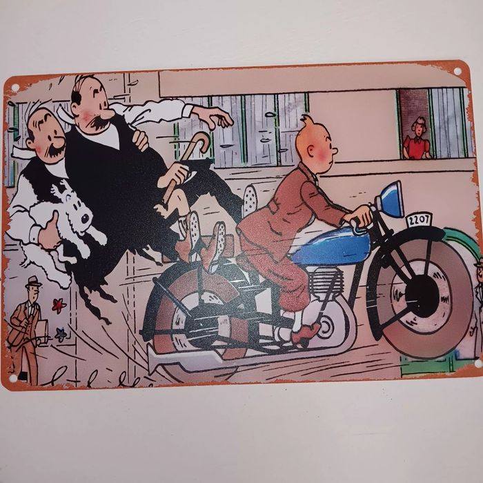 6 plaque Aluminium famille tintin - photo numéro 6