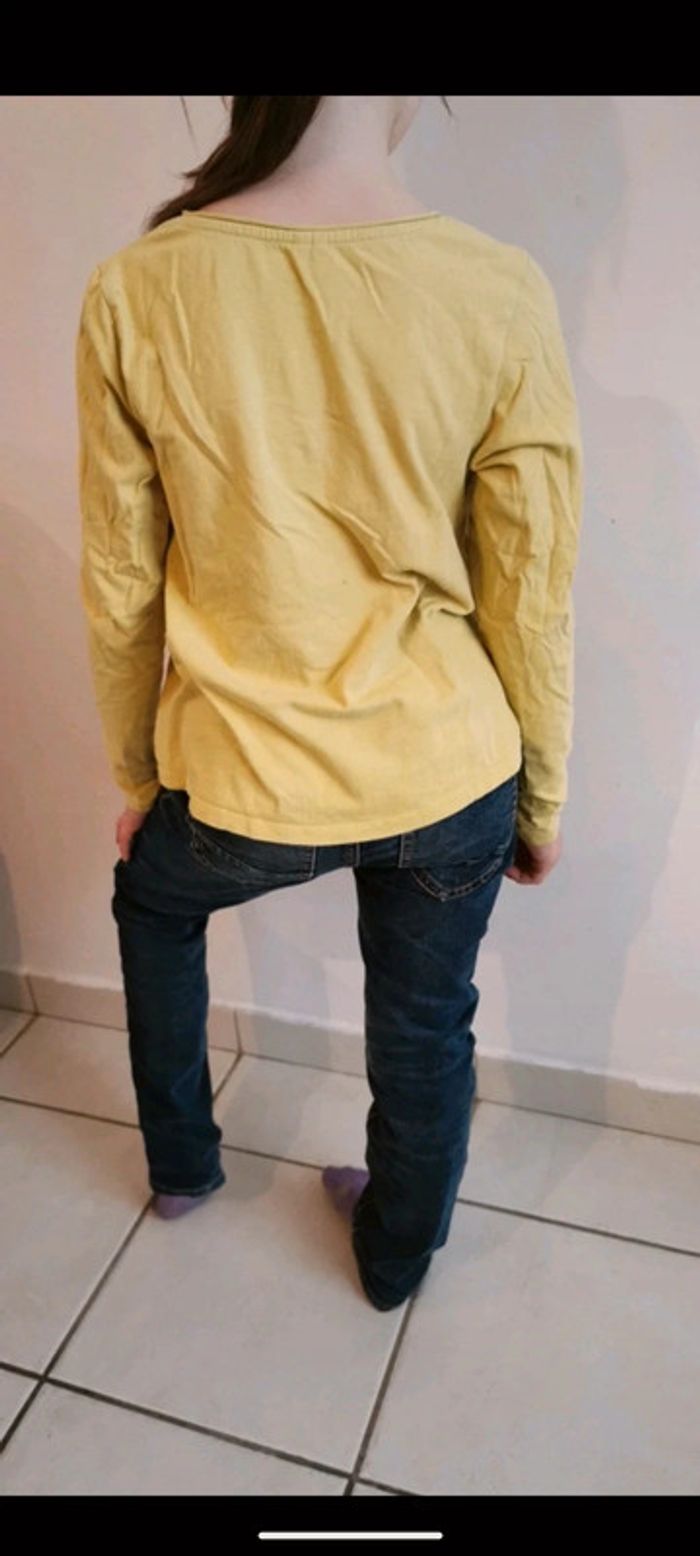 Tee short jaund manches longues 10 ans - photo numéro 3