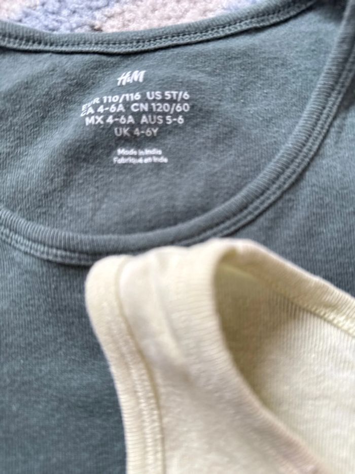 Lot de 3 débardeurs H&M 4-6 ans 110/116cm - photo numéro 3
