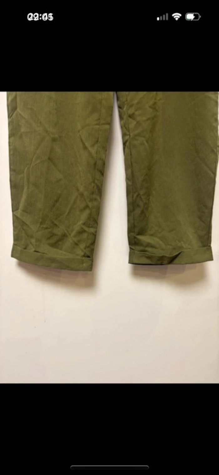 Joli pantalon neuf et confortable taille haute élastique kaki Shein taille 40 - photo numéro 3