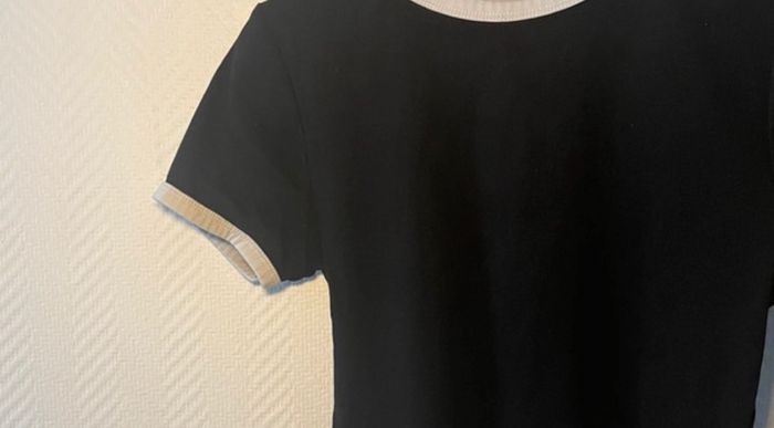 Top blanc et noir basic - photo numéro 2