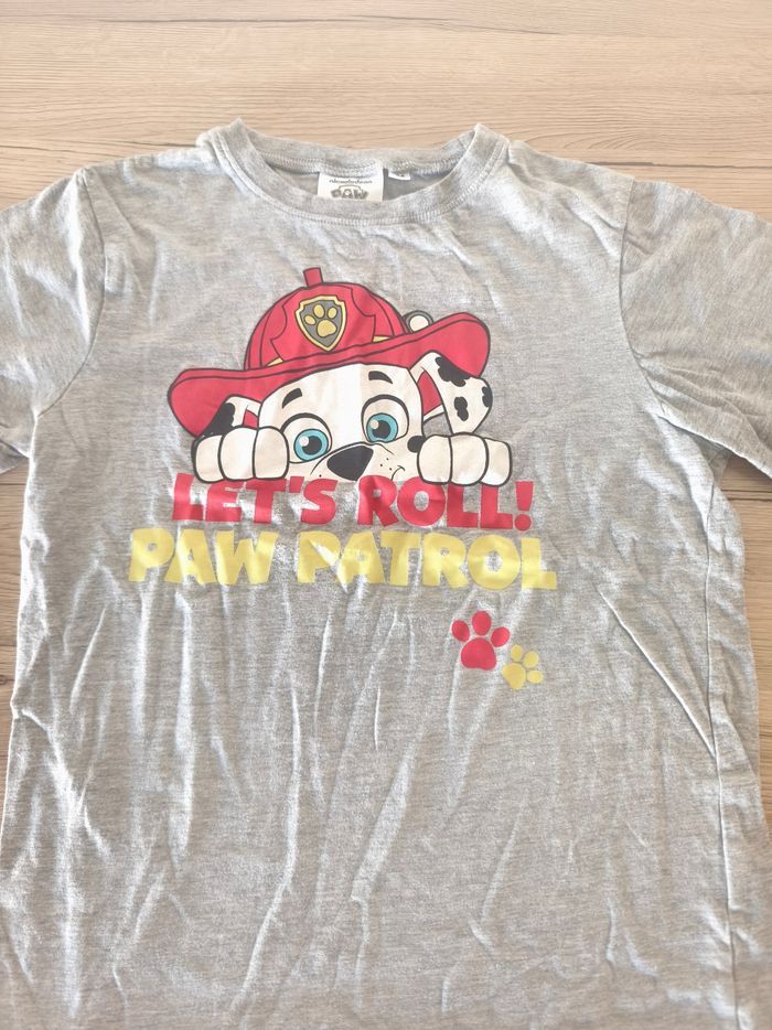 Tee-shirt manches courtes 8 ans pat patrouille - photo numéro 2