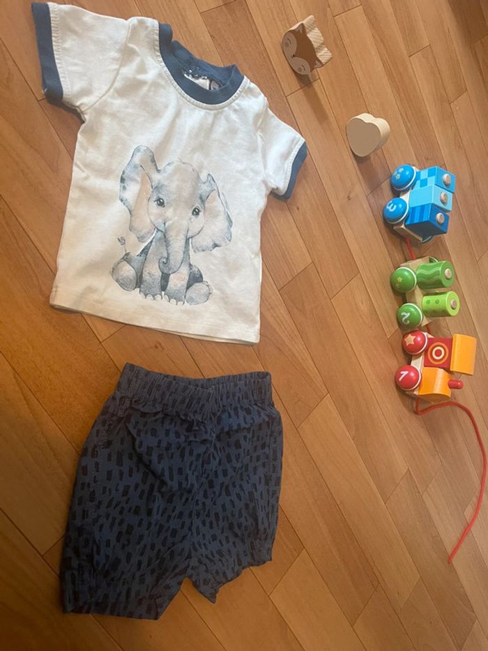 Ensemble short T-shirt 3 mois