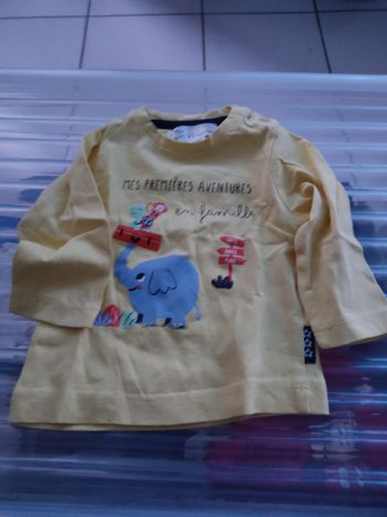 T-shirt manche longue 3  mois