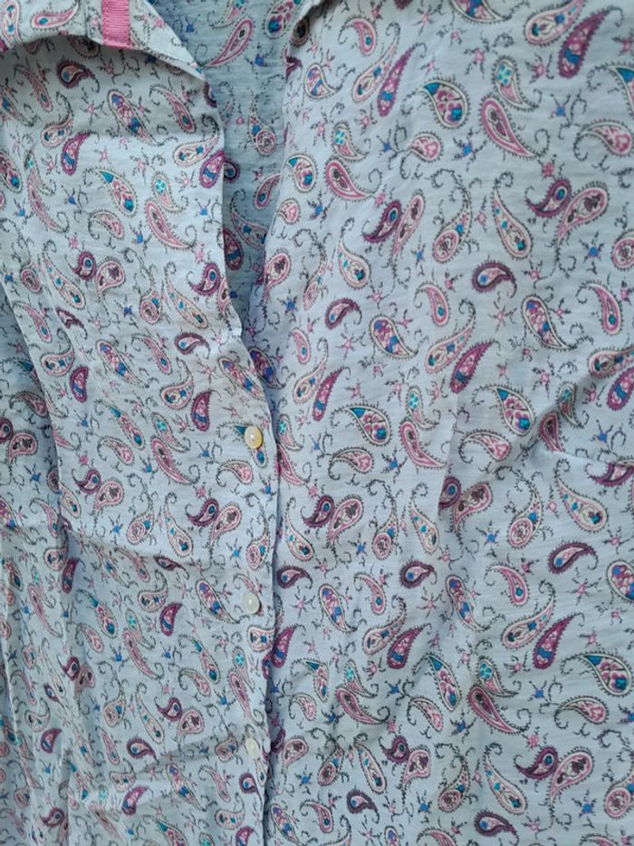 Punt roma chemisier gris rose taille 44 - photo numéro 2