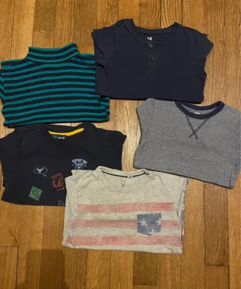 Lot de 5 tshirts manches longues 6/8 ans