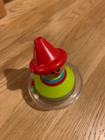 Petit Culbuto à billes clown