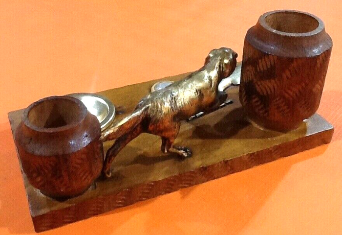 Années 1950 Cendrier / Nécessaire de fumeur Bois sculpté - photo numéro 3