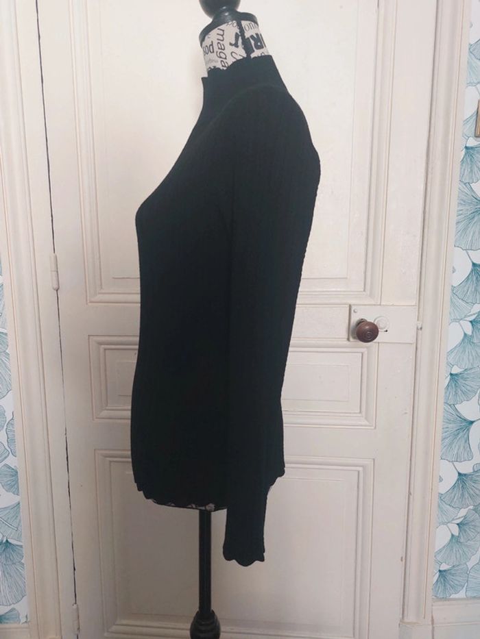 Pull noir maille fine Sézane 38 - photo numéro 7