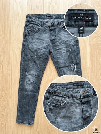 Jean Gris Anthracite Délavé Terrance Kole - Style Moderne
